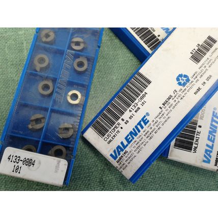NEW LOT 50 VALENITE 4133-0884 CARBIDE INSERTS,GRADE 101 RD05INVR,SV