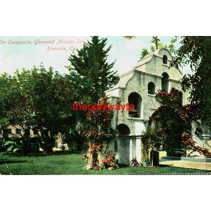 Campanile, Glenwood Mission Inn, Riverside, California, USA, Postcard, 1900s