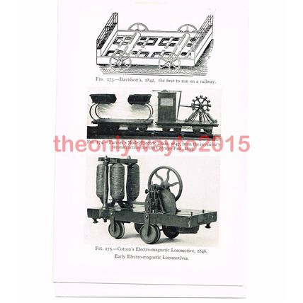 Trains, Electric 19thC, Book Illustration (Print), c1938