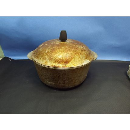 Rare Vintage Regal Ware Inc Hammered Heavy Weight Aluminum Pot With Lid USA