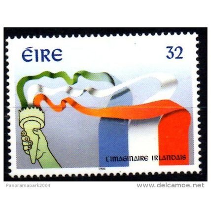 Emission Commune France Irlande 1996 L'imaginaire Irlandais Yvert 937 cote 3 €