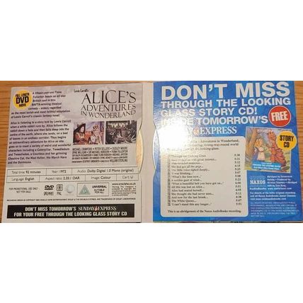Alice in Wonderland & Through the Looking Glass DVD Audiobook Set Promo Kids