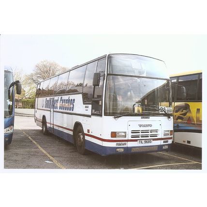 Colour Photograph of South West Coaches Ltd. - TIL 9685 ex. Wake's Services Ltd.