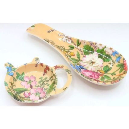 Blossom Melamine Spoon & Teabag Holder Set Kitchen Household Gift Home