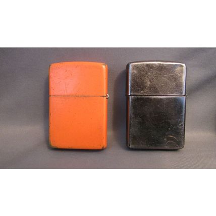 1991 CAMEL CIGARETTE ZIPPO LIGHTER LOT BLACK ICE & ORANGE CAMEL