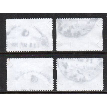 AUSTRALIA: 2022, OUR BEAUTIFUL CONTINENT, SET OF 4 USED SELF-ADHESIVE STAMPS 3/4
