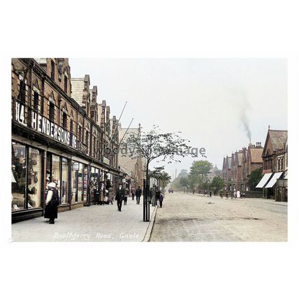 ptc0643 - Goole , Boothferry Road , Yorkshire - print 6x4