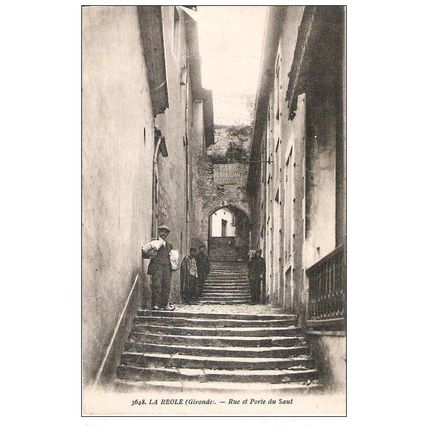 33 - La Réole - rue et porte du saut