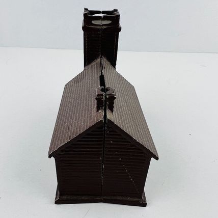 Little Brown Church Metal Bank 1950s EAMES ERA
