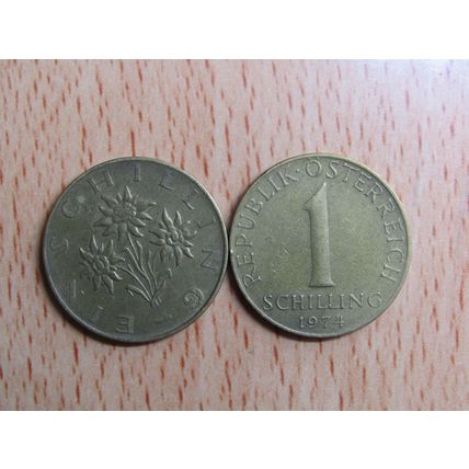 Austria 1974 1 Schilling Coin