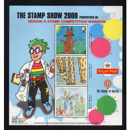 2000 - Design a Stamp Competition Winners Souvenir Sheet, MNH
