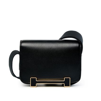 Genuine Leather Women's Bag Crossbody Bag Small Square Bag Black