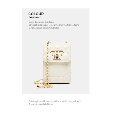 Genuine Leather Women Handbag Retro Tote Bag White