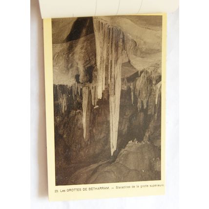 vintage Book of 20 Postcards Les Grottes De Betharram, France