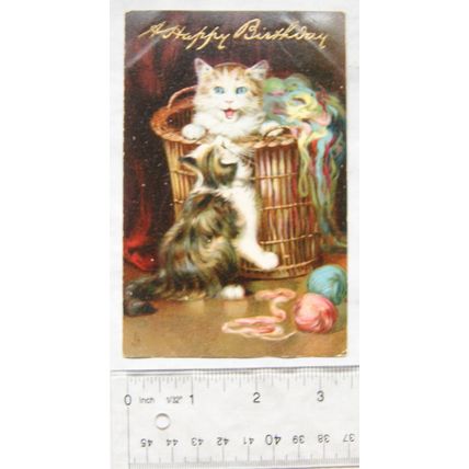 1907 postcard Happy Birthday