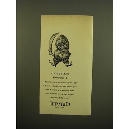 1961 Tiffany & Co. Jewelry Advertisement - Pirate Pin