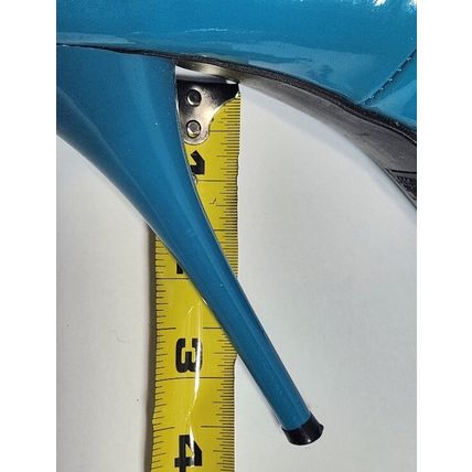 Woman's Blue Stiletto pumps heels round Size 8 "Charlotte Russe"