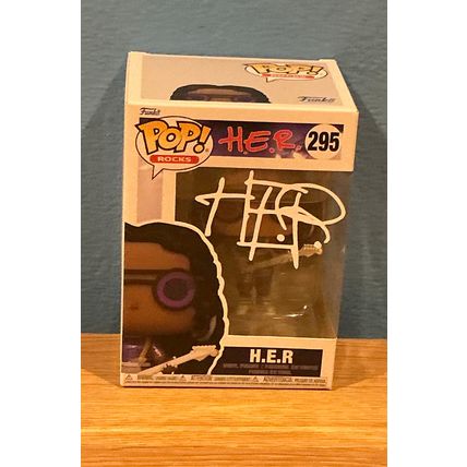 Funko Pop! H.E.R #295 Facsimile Laser Autographed Figure (Box & Protector)