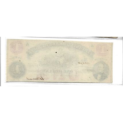1862 Virginia Treasury Note $1.00 Bill Mint!