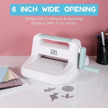 6In Die Cutting Machine, Manual Embossing Machine for Scrapbooking Starter (Blue