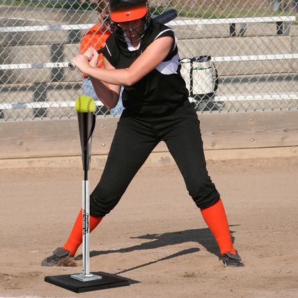 Portable Batting Tee for Baseball/Softball, Height Adjustment from 25-37 Inch,Ea