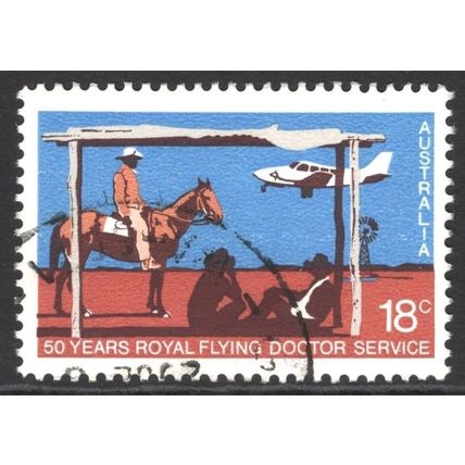 AUSTRALIA 1978: 50 YEARS ROYAL FLYING DOCTOR SERVICE - 18c USED (G5)