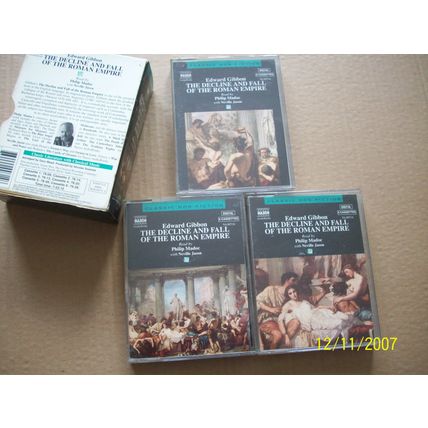 The Decline & Fall of the Roman Empire-Edward Gibbon -6 Cassettes Box set