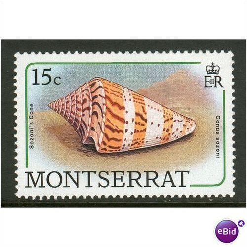 Montserrat stamps 1988 - SG 759 - Seashells Sozoni's Cone MNH