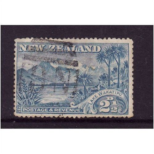 NEW ZEALAND 1898 2 1/2d SKY BLUE WAKATIPU SG 250 FINE USED
