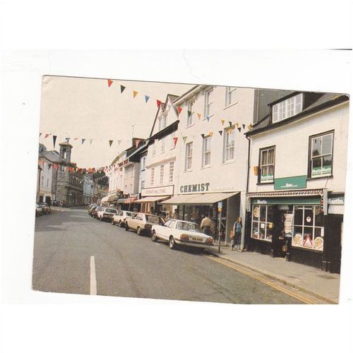 North Street Ashburton Devon Including Shops And Car Postcard (DEV7010)