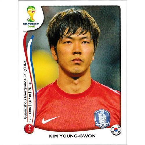 2014 Panini World Cup Soccer Stickers - #626 - Kim Young-Gwon