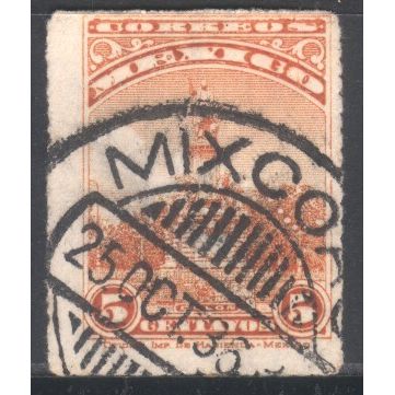 Mexico 1923 - SG441 - 5c orange - Columbus Monument - used