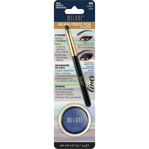 Milani Fierce Foil Eyeliner Navy Foil 0.07 Ounce Carded Free Shipping