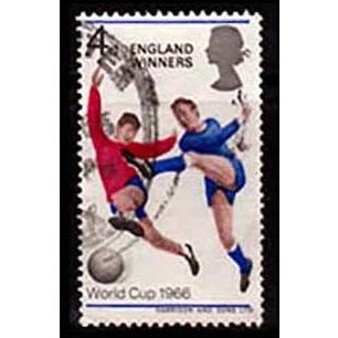 Great Britain 1966 Soccer 4d Used Stamp England Winners