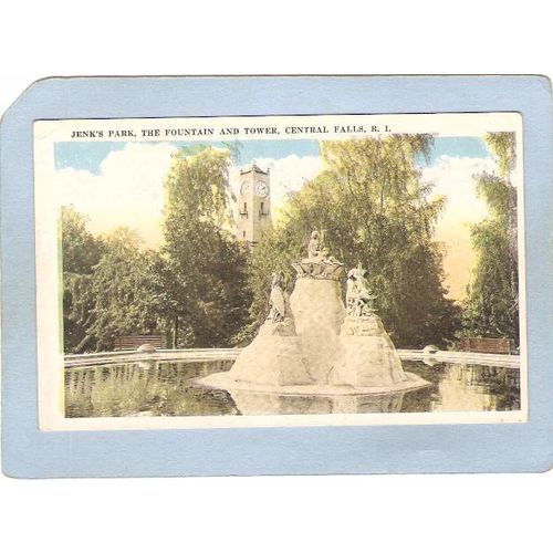 Rhode Island Central Falls Jenk's Park The Fountain & Tower~252