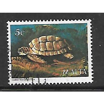 MALTA 1979 MARINE LIFE 5c LOGGERHEAD TURTLE SG631 FINE USED
