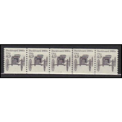 2124 4.9c Buckboard Very Fine MNH Dry Gum PNC 3/5 X0216