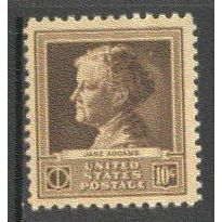 878 10c Jane Addams Fine MNH GA0371
