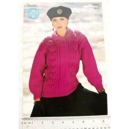 Vintage: Sirdar 8252 sweater, chunky