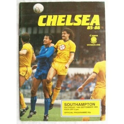 1985 programme Chelsea v. Southampton