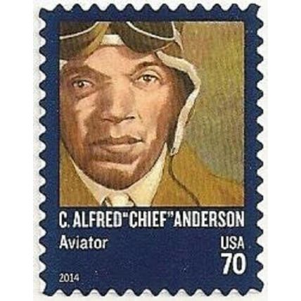 C. Alfred "Chief" Anderson Aviator 70 Cent Pane of 20 Stamps Scott 4879