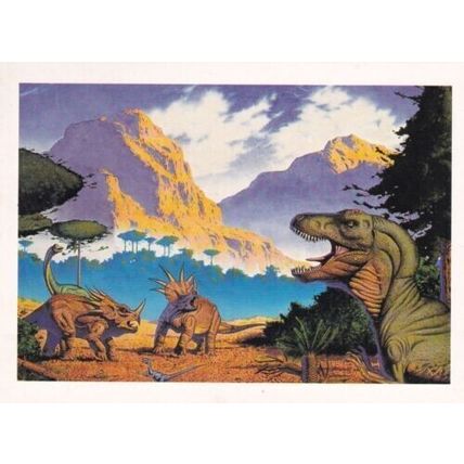 United States 1989 Dinosaurs Maximum cards set of 6 Lake Buena Vista cancel VGC