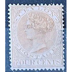 Ceylon 1899 SG258 4c Yellow Wmk Crown CC Mounted Mint ..