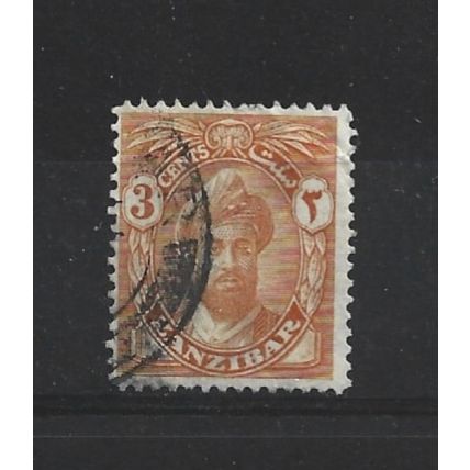 Zanzibar.SG300 3c Sultan Khalifa bin Harub (Orange-Yellow).Fine Used.Jul24a