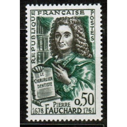 1961 France - Sc# 1003 vf Mint NH - Surgeon Dentist Fauchard - 0.50 fr
