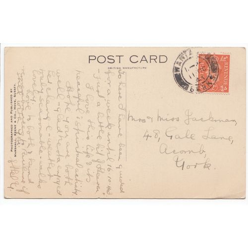 St Katharine's School Chapel Wantage Postcard 1943 Oxfordshire