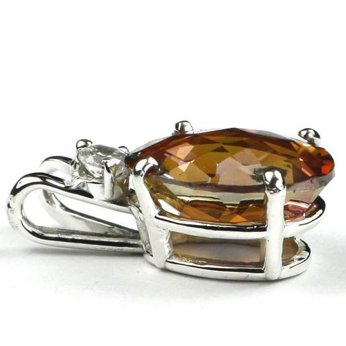 Twilight Fire Topaz, 925 Sterling Silver Pendant, SP085