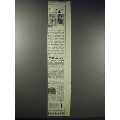 1913 American Radiators & Ideal Boilers Ad - All Year
