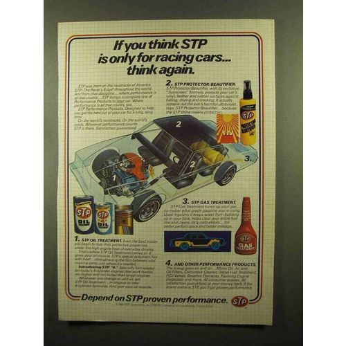 1982 STP Ad - Oil Treatment; Protector/Beautifier