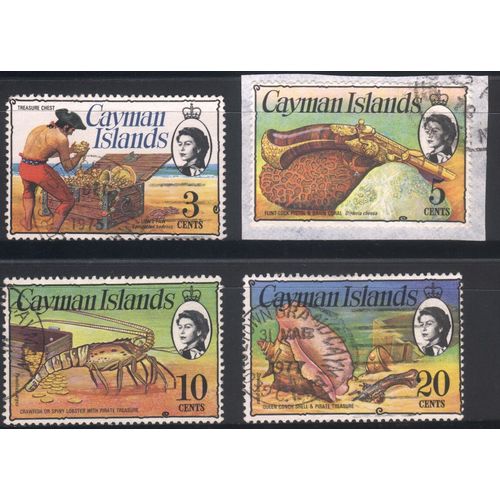 Cayman Islands 1974 - SG347 - 349 - 352 - 417 (see description) used